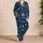 Vintage Nautical Dolphins Sailboats And Compass Motifs For Coastal Home Lounging Women Satin Pajamas Set - 4