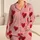 Red Hearts On Blush Pink For Valentine's Day Sleepwear And Cozy Romantic Nights Satin Pajamas Set - 1