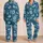 Teal Butterfly And Blue Flower Motifs For Relaxing Evenings And Cozy Home Comfort Satin Pajamas Set - 2