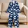 Cobalt Blue Shells, Whales And Sand Dollars For Relaxed Seaside Evenings And Getaways Satin Pajamas Set - 5
