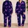 Pink Violet Butterfly Night Garden Sleepwear For Women Relaxing At Home Satin Pajamas Set - 2