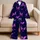 Pink Violet Butterfly Night Garden Sleepwear For Women Relaxing At Home Satin Pajamas Set - 5