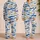 Blue Starfish With Coastal Brush Stripes For Beach Vacation And Seaside Lounging Satin Pajamas Set - 2