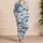 Blue Starfish With Coastal Brush Stripes For Beach Vacation And Seaside Lounging Satin Pajamas Set - 4