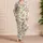 Watercolor Botanical Flowers For Relaxing Garden-Inspired Sleepwear For Women Satin Pajamas Set - 4
