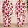 Raspberry Red Hearts For Valentine's Day Lounging And Cozy Nighttime Gifts For Her Satin Pajamas Set - 2