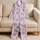 Navy Coastal Shells Starfish Seaweed For Relaxed Seaside Lounging At Home For Women Satin Pajamas Set - 5