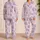 Navy Coastal Shells Starfish Seaweed For Relaxed Seaside Lounging At Home For Women Satin Pajamas Set - 2