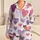 Lavender Pink Hearts For Romantic Valentine Sleepwear Plus Size Satin Pajamas Set - 1