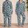 Blue Abstract Botanical Flowers for Coastal Summer Evenings and Relaxed Weekend Style Satin Pajamas Set - 2