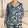 Blue Abstract Botanical Flowers for Coastal Summer Evenings and Relaxed Weekend Style Satin Pajamas Set - 1