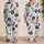Navy Hibiscus Surfboard Coastal Loungewear For Beach Vacations And Resort Weekends Satin Pajamas Set - 2