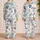 Coastal Seashell And Teal Flower Motifs For Relaxed Beach Getaways And Everyday Lounging Satin Pajamas Set - 2