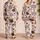Chocolate Donuts, Raspberries And Blueberries For Cozy Sleep And Lounge Gifts For Women Satin Pajamas Set - 2