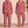 Colorful Hand Drawn Hearts for Cozy Sleepovers, Lounging, and Valentine's Day Gifts Satin Pajamas Set - 2