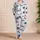 Navy Coconut Palms And Sailboats For Coastal Lounging And Beach Getaways For Women Satin Pajamas Set - 4