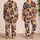 Abstract Heart Motifs for Valentine’s Day Cozy Nights and Thoughtful Gifts for Women Satin Pajamas Set - 2
