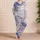 Sleeping Cats And Wildflowers For Cozy Bedtime Lounging And Relaxed Weekend Wear For Women Satin Pajamas Set - 4