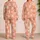 Cupcake Cherry Dessert Motif for Cozy Bedtime, Lounge Lovers and Sweet Treat Fans Satin Pajamas Set - 2