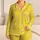 Yellow Double Outline Stars for Cheerful Sleepwear and Relaxing Lounging At Home Satin Pajamas Set - 1