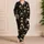 Gothic Skull And Bone Motif For Halloween Loungewear And Dark Alternative Styles Satin Pajamas Set - 4