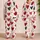 Red Cherry And Black Painted Hearts For Cozy Valentine Evenings And Relaxed Style Satin Pajamas Set - 2