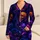 Colorful Skull Motif For Gothic Sleepwear Lovers And Alternative Style Satin Pajamas Set - 1