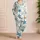 Teal Starfish Coastal Sea Life For Beach Trips, Resort Lounging And Ocean Lovers Gift Satin Pajamas Set - 4