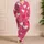 Romantic Hand-Drawn White And Scarlet Hearts For Valentine’s Day Lounging For Women Satin Pajamas Set - 4