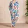 Tropical Monstera Leaves and Citrus for Coastal Lounging and Relaxed Weekends At Home Satin Pajamas Set - 4