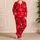Aqua Broken Hearts On Crimson For Valentine Sleepwear And Lounge Lovers Satin Pajamas Set - 4