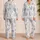Cobalt Coastal Waves And Seashells For Relaxed Beach Getaways And Ocean Lovers At Home Satin Pajamas Set - 2