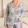 Cobalt Coastal Waves And Seashells For Relaxed Beach Getaways And Ocean Lovers At Home Satin Pajamas Set - 1