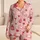 First Aid Hearts, Medicine Bottles And Capsules For Cozy Valentine's Day Lounging Satin Pajamas Set - 1