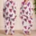Orchid And Plum Heart Doodles for Cozy Lounging and Valentine's Day Gifts for Women Satin Pajamas Set - 2