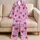 Hand Painted Raspberry Hearts For Valentine Sleepwear And Cozy Lounge Lovers Satin Pajamas Set - 5