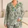Fresh Green Botanical Bellflower Garden Motif For Spring Lounging At Home Gift Giving Satin Pajamas Set - 1