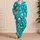 Teal Medical Tools Motif For Nursing School, Clinic Shifts And Healthcare Team Members Satin Pajamas Set - 4