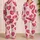 Red Heart Thank You Valentine's Day Cozy Lounge Gift for Women, Teens, and Couples Satin Pajamas Set - 2