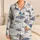 Blue And White Tropical Island Toile For Coastal Resort Lounging And Vacation Gift Giving Satin Pajamas Set - 1
