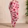 Crimson Red Hearts for Valentine's Day Romantic At Home Lounge Style Gifts for Women Satin Pajamas Set - 4