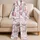 Vintage Floral Hearts for Romantic Lounging and Thoughtful Valentine Gifts for Women Satin Pajamas Set - 5