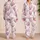 Vintage Floral Hearts for Romantic Lounging and Thoughtful Valentine Gifts for Women Satin Pajamas Set - 2