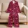 Coral Heart Balloon Motifs for Valentine's Day Romance and Relaxed Nights at Home Satin Pajamas Set - 5