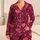 Coral Heart Balloon Motifs for Valentine's Day Romance and Relaxed Nights at Home Satin Pajamas Set - 1