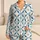 Hand-Painted Mediterranean Teal Ogee Lattice for Relaxed Coastal Lounging Women At Home Satin Pajamas Set - 1