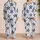 Navy Starfish And Ocean Swirls For Coastal Lounging Women Satin Pajamas Set - 2