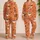 Retro Iced Mocha Latte and Cinnamon Coffeehouse Motifs for Cozy Cafe Lounge Lovers Satin Pajamas Set - 2