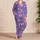 Blush Pink Hearts on Dusky Lavender for Cozy Valentine's Nights for Women and Teens Satin Pajamas Set - 4