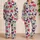 Vibrant Sugar Skulls, Butterflies And Flowers for Dia De Los Muertos Celebrations Satin Pajamas Set - 2